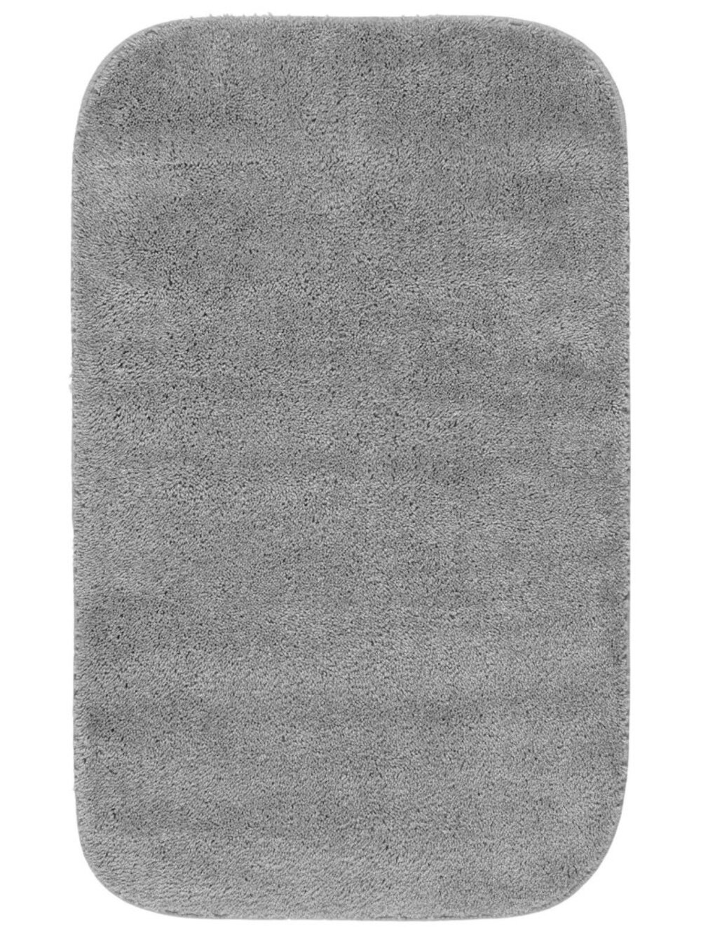 NWT Garland Rug Traditional Nylon Washable Bath Rug DEC-2440 Platinum Gray 24x40